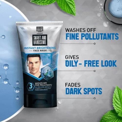 Emami Fair and Handsome Instant Brightening Face Wash for Men 100g