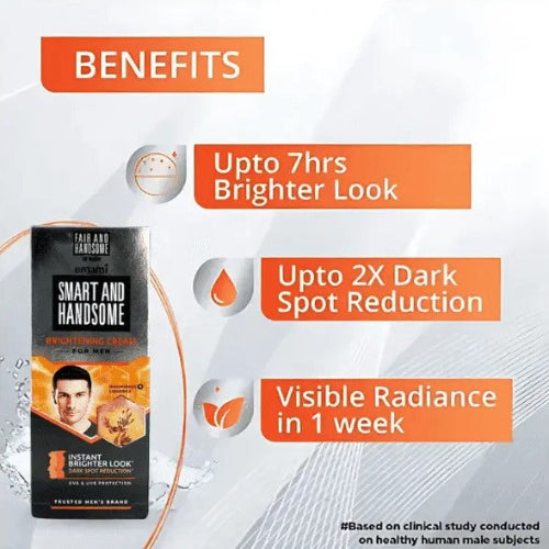 Λευκαντική Κρέμα προσώπου για Άνδρες Emami Fair And Handsome 30g