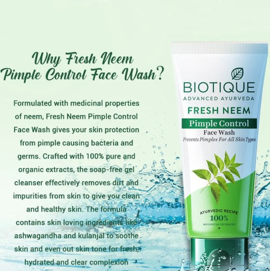 Καθαριστικό Προσώπου Neem Biotique 50ml