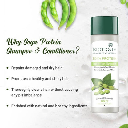 Σαμπουάν με πρωτεΐνη σόγιας Biotique 190ml