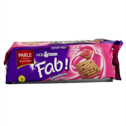 Μπισκότα με γέμιση Φράουλα Parle Hide & Seek Fab Φράουλα 112γρ