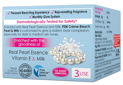 Dabur Fem Face Bleach Pearl & Milk 24g