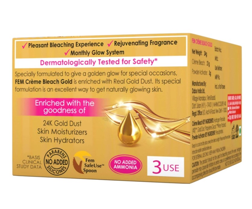 Dabur Fem Face Bleach Gold 24g