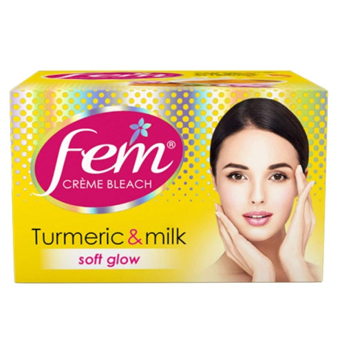 Λευκαντικό προσώπου Dabur Fem με εκχύλισμα Κουρκουμά & Γάλα 24 γρ.