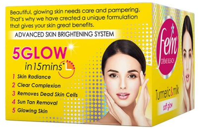 Λευκαντικό προσώπου Dabur Fem με εκχύλισμα Κουρκουμά & Γάλα 24 γρ.