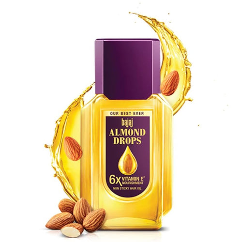 Σταγόνες ελαίου μαλλιών Bajaj με αμύγδαλο 100ml
