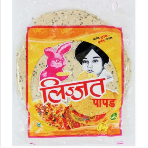 Papad Black Pepper Lijjat 200g