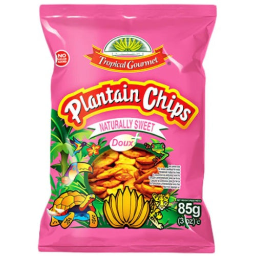 Plantain Chips Naturally Sweet (Extra) Tropical Gourmet 85g